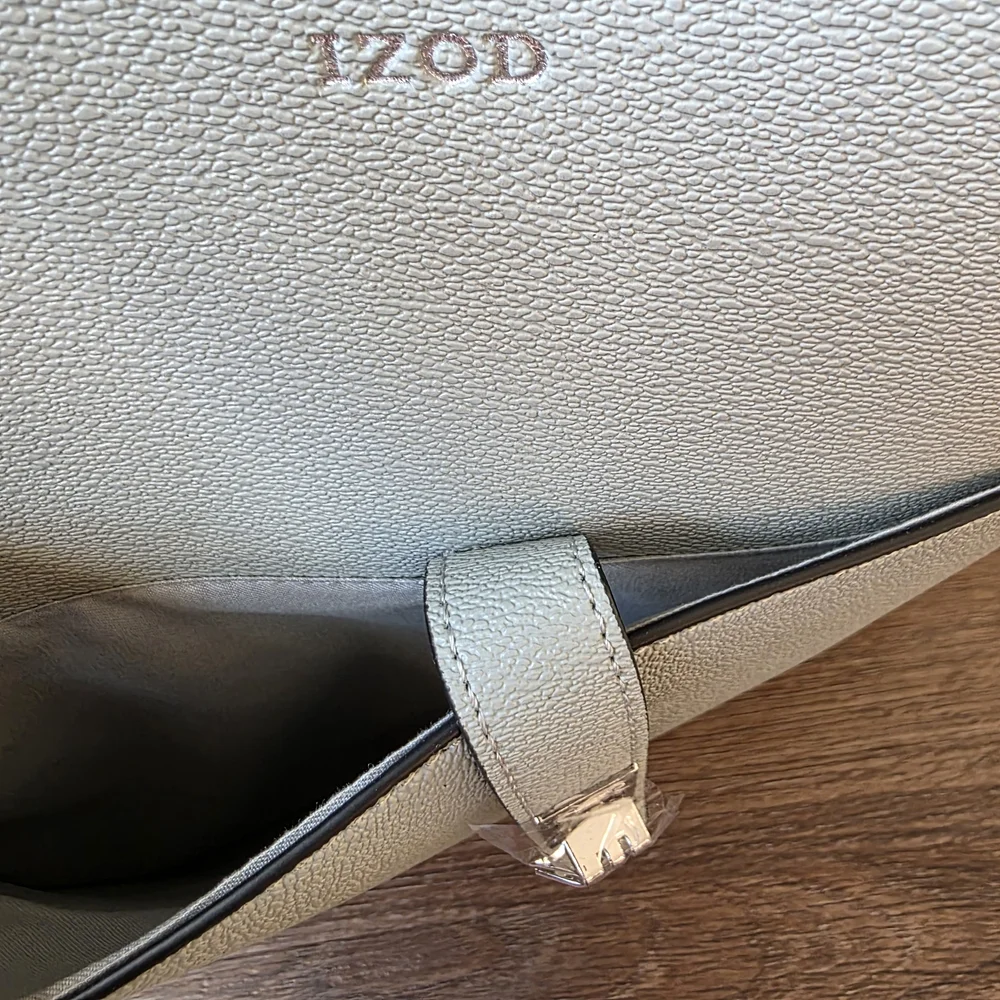 IZOD Women's Light Sage Tote Bag - Structured Everyday Handbag - Picture 4 of 12